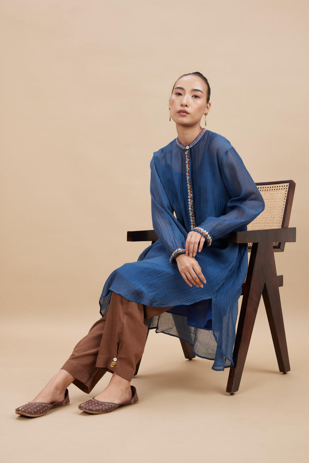 Kaya Kunti Chandelier Jacquard With Digital Printed Kurti Set Collections