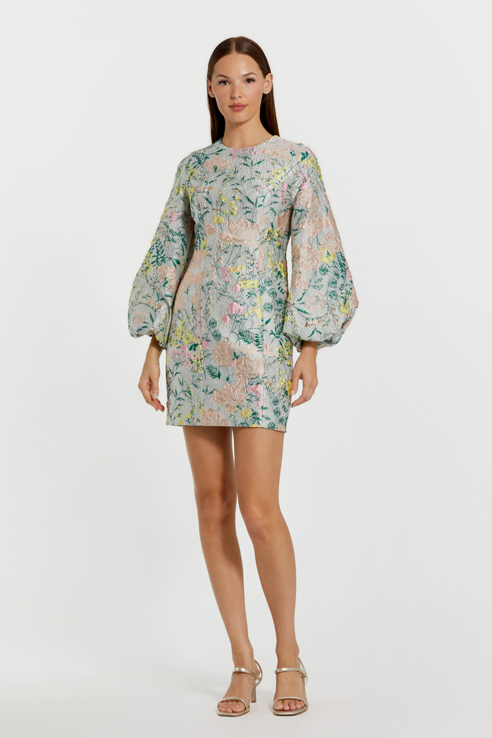 11609-Fitted Mini Dress-Pastel Multi