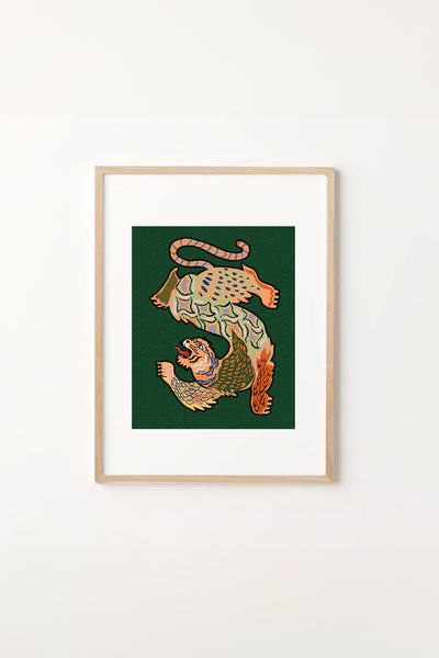 Asian Tiger Art Print