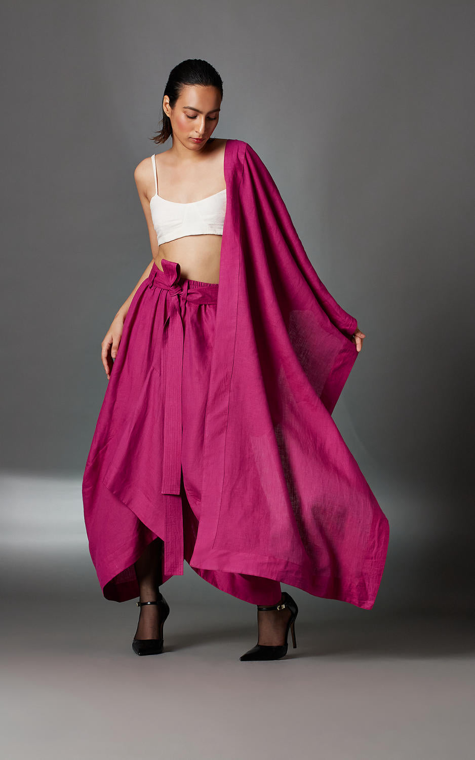 Maeve Sari Skirt-Berry Pink