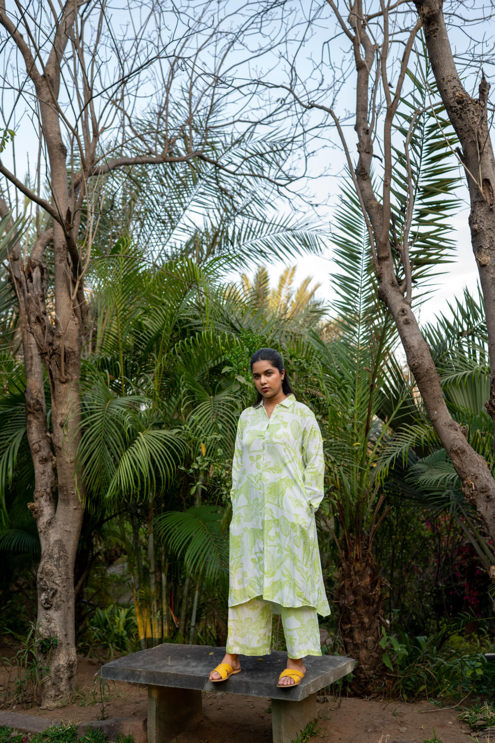 Drawstring Drift Pant-Lime Green