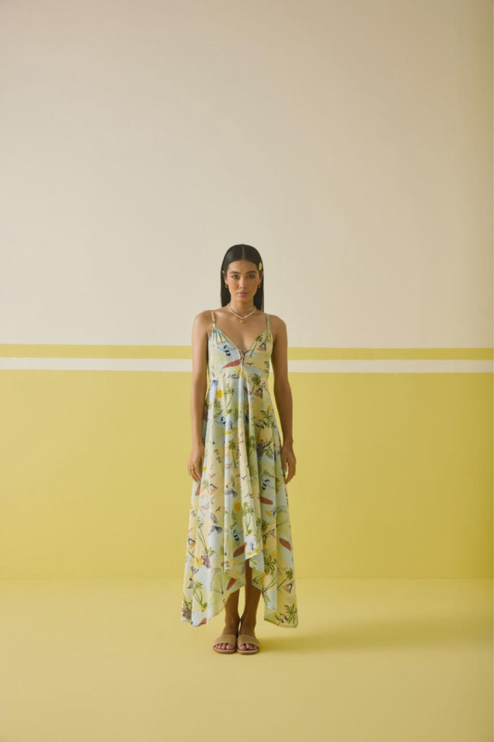 Green Sea lyocell maxi dress main image 1