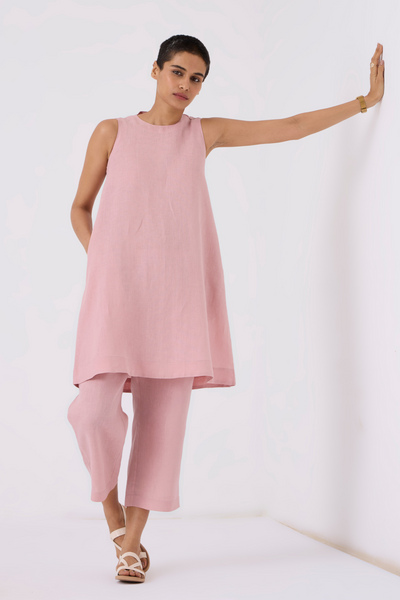 Nailah Linen Rose Pink Co-ord Set