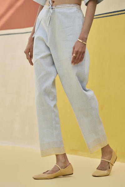 Reya Classic Border Pant - Sky