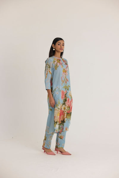 TAFFY LONG COTTON KURTA SET