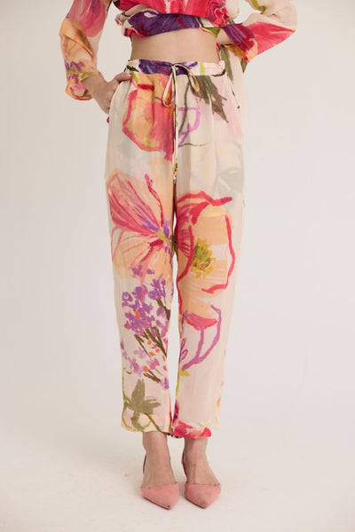 DOLLY WHITE CREPE LONG KURTA SET