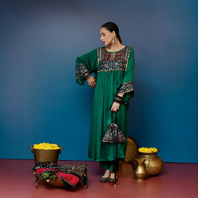 Saundh Green Kurta Set
