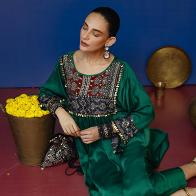 Saundh Green Kurta Set