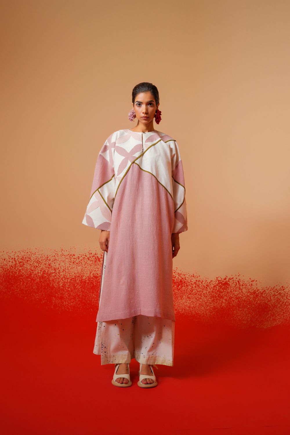Mist Tunic (Rose Pink + Mauve + Ivory)-Ech/Mi/Tu/RoMaIv