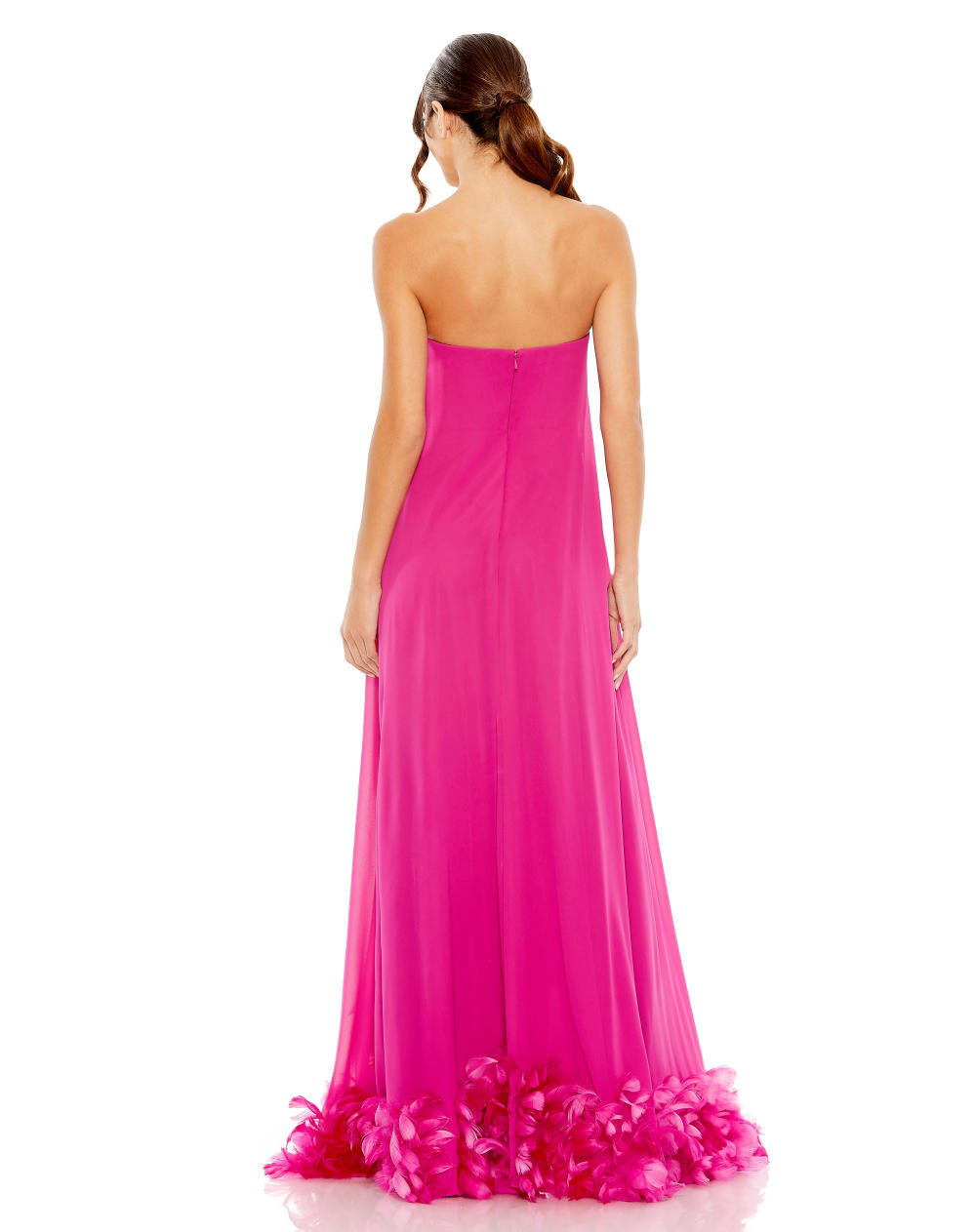 MD-13001 Tube Feathered Dress-Pink
