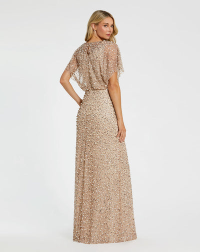 MD-14523 Aline Gown-Beige