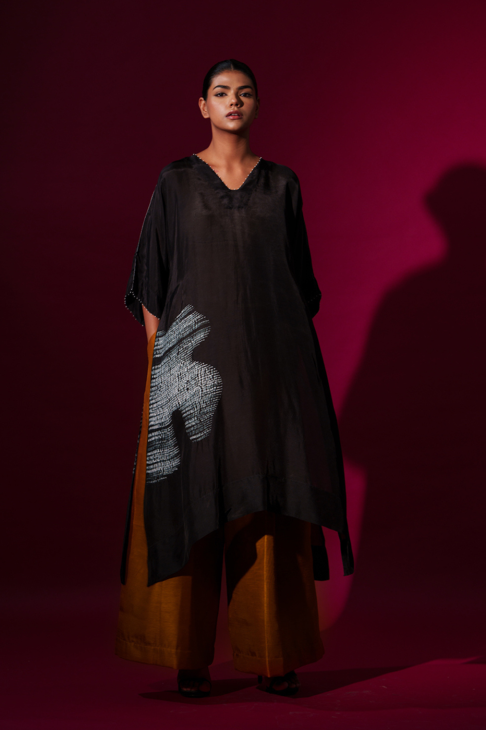 Rebirth Tunic-Black + Natural