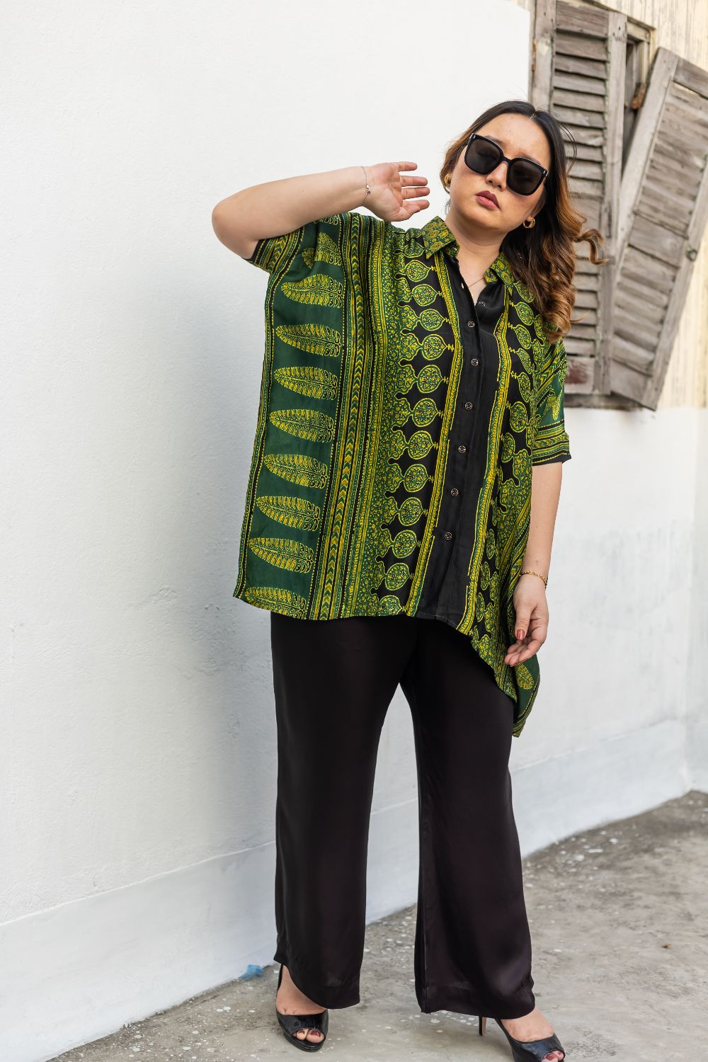 Hyde Green AntiFit Shirt and Pants Two-Piece Set (AJGSHST2)