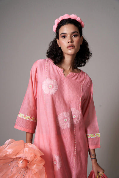 Sagiso mul cotton silk kurta set