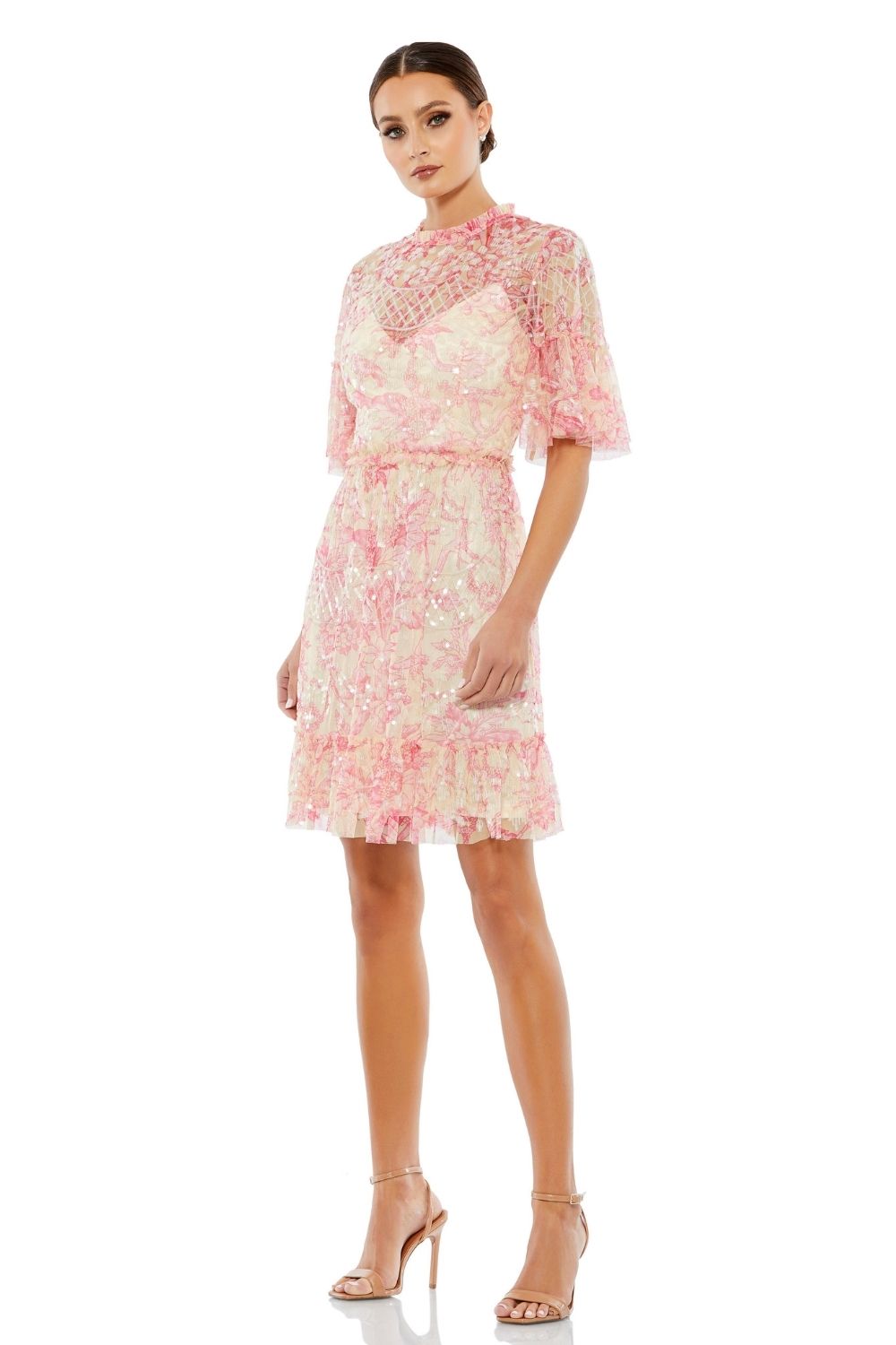MD-9148 Short Dress-Pink
