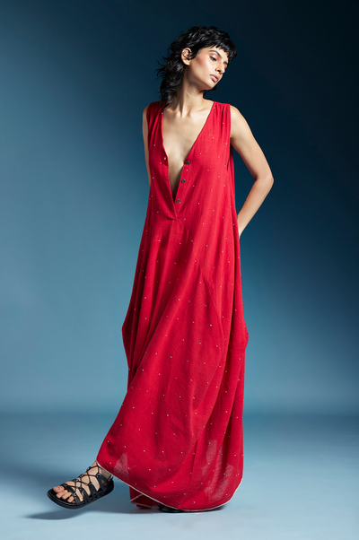 Auburn Dress-Red