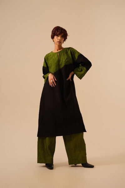 Salt Tunic-Black + Jade
