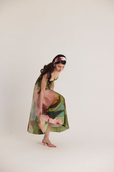 TILLY FLARED BRALETTE DRESS