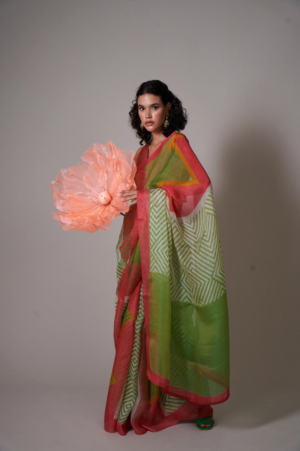 Keshi silk organza saree