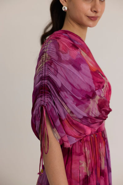 VIOLET ONE SHOULDER DRESS