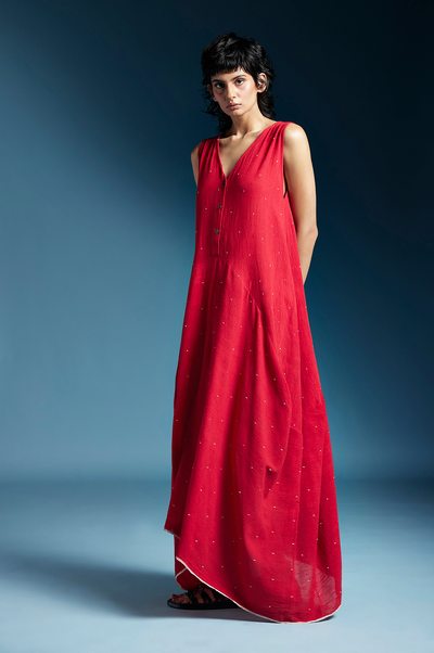 Auburn Dress-Red