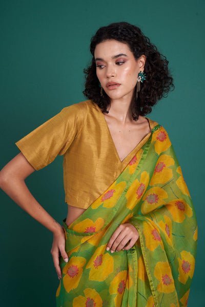 Ume silk organza saree