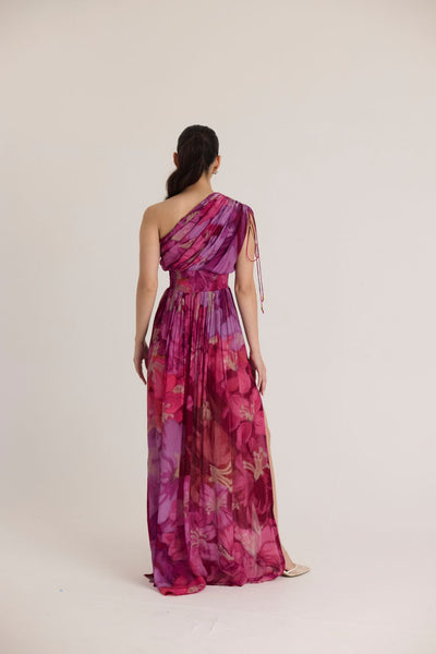 VIOLET ONE SHOULDER DRESS