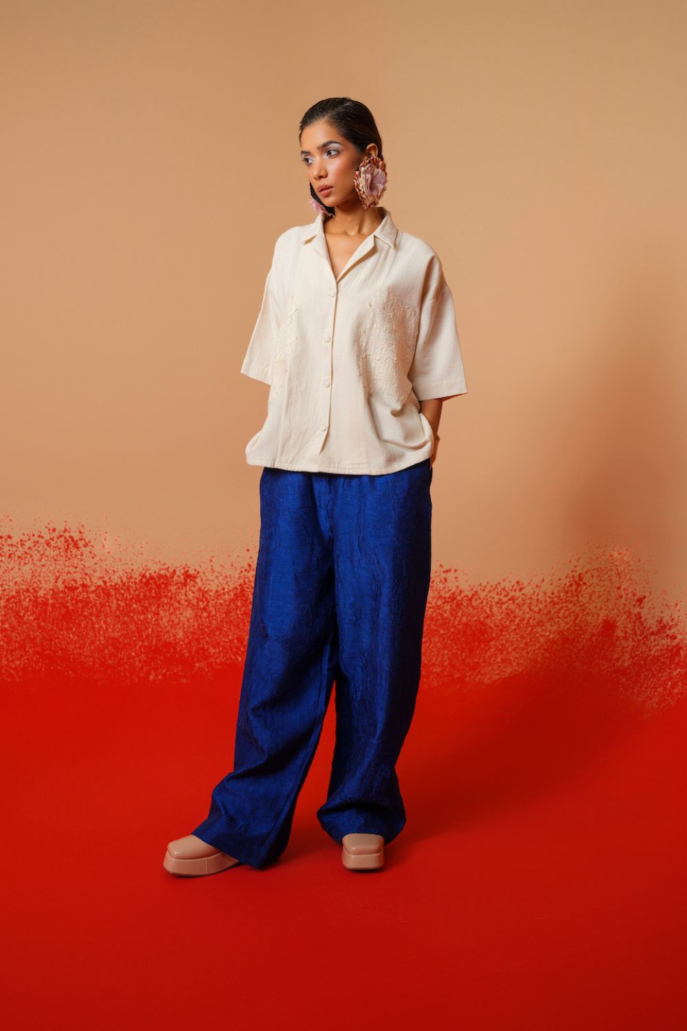 Petal Pants (Electric Blue)-Ech/Pe/Bo/Bl