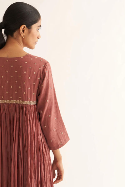 MRINAL OLD ROSE KURTA SET