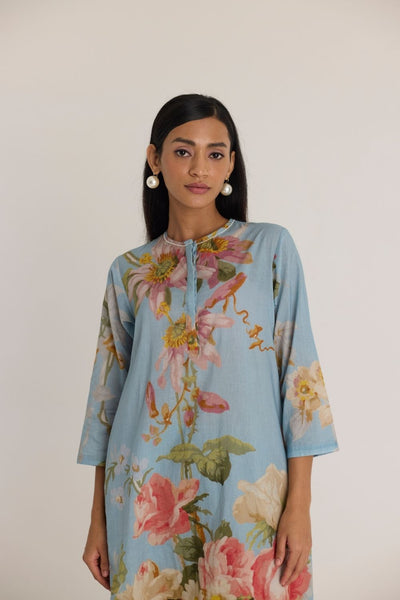 TAFFY LONG COTTON KURTA SET