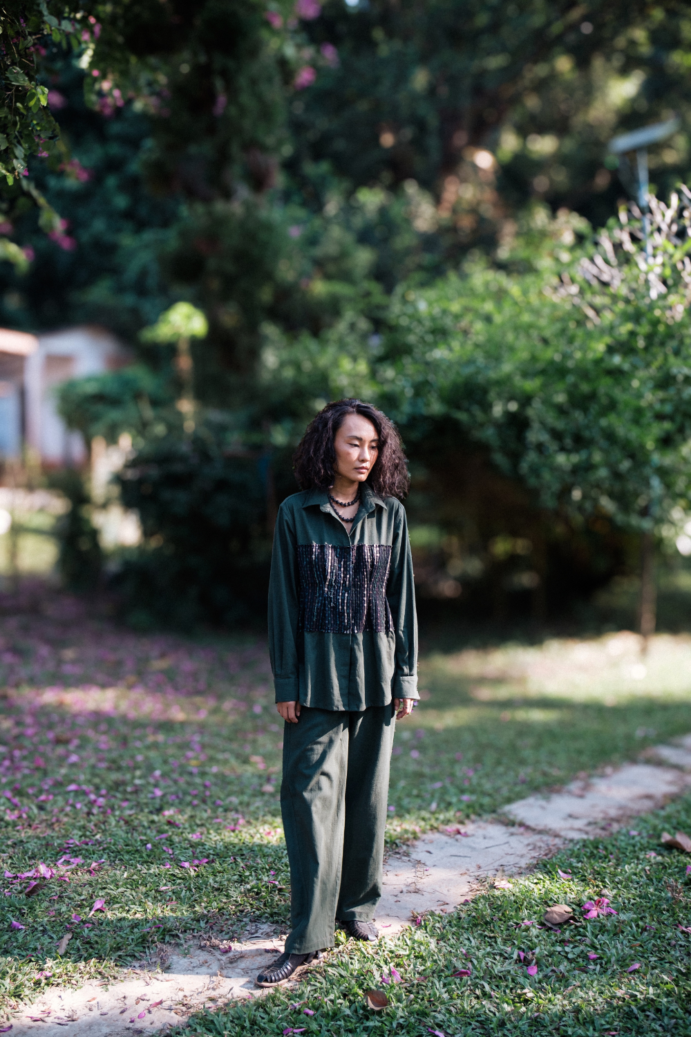 Upcycled Handwoven Hunza Shirt - Green