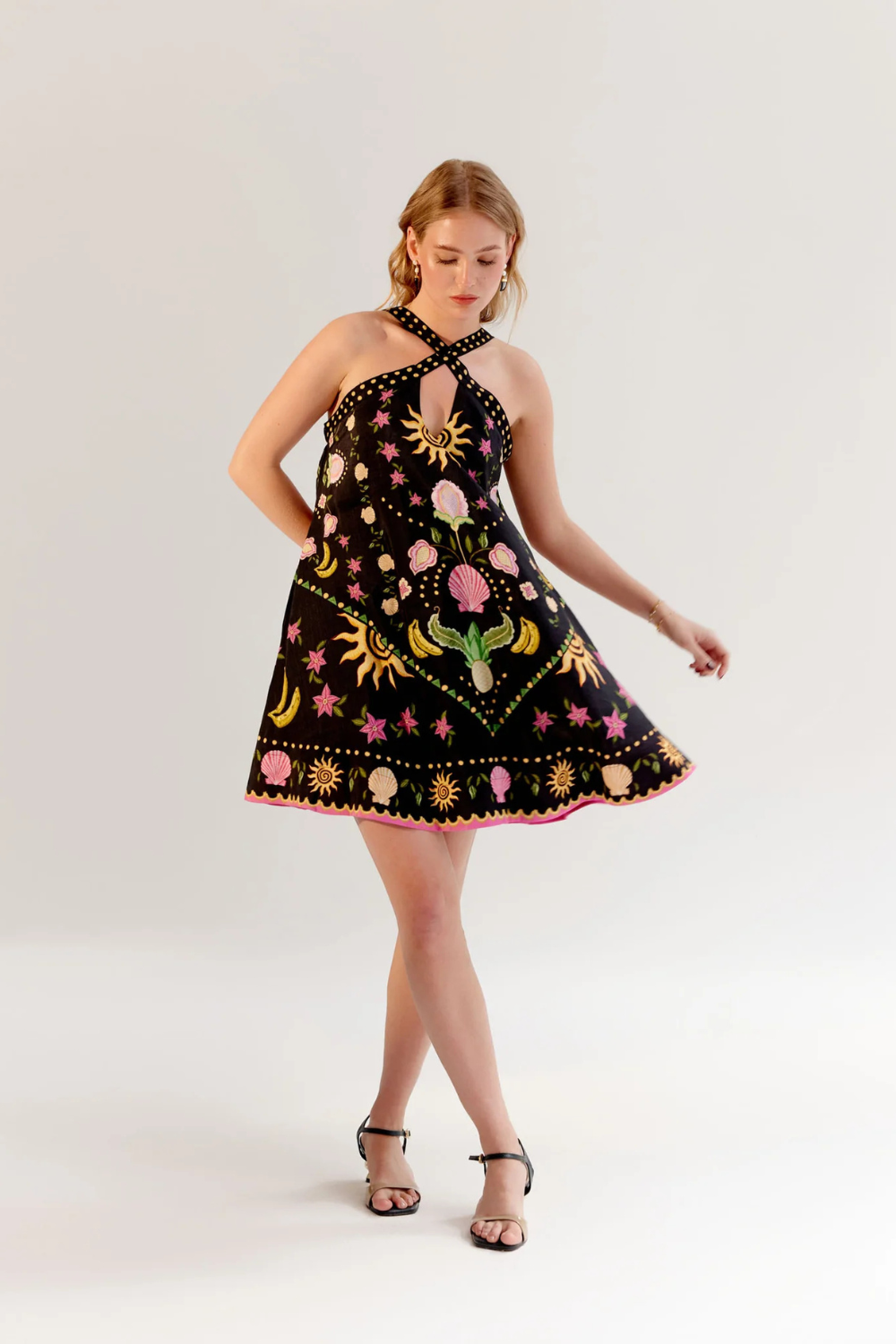 Aida Mini - Seashell (Black)