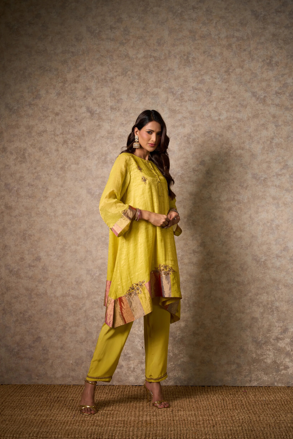 Zing Kurta Set - Yellow with Dupatta