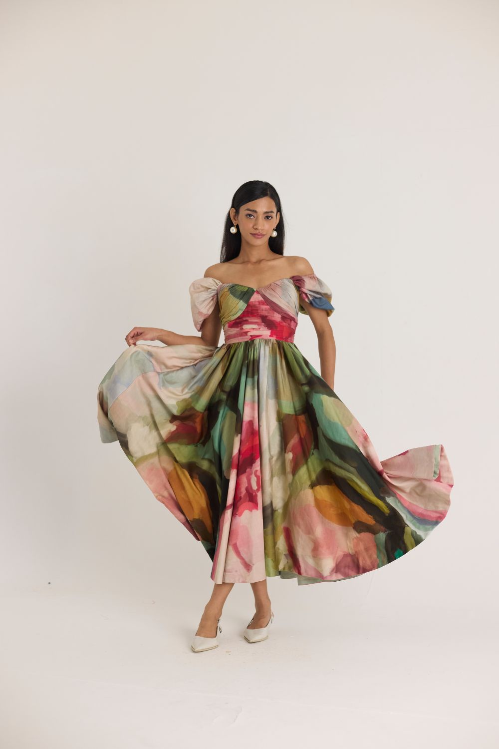 TILLY PUFF SLEEVE DRESS