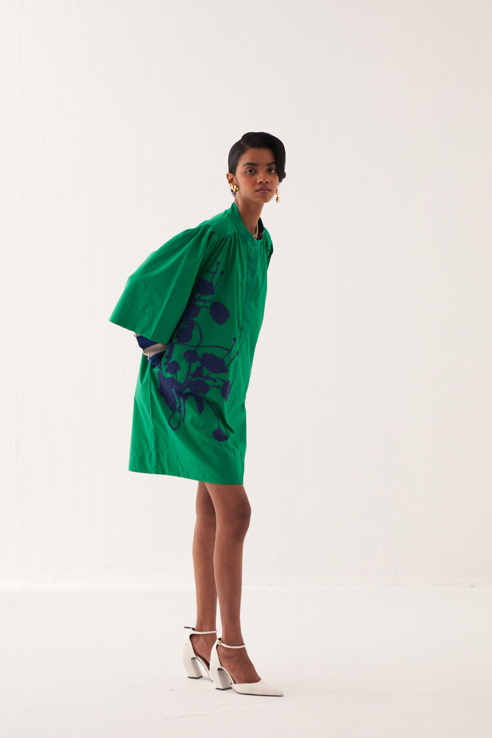 Emerald Applique Dress