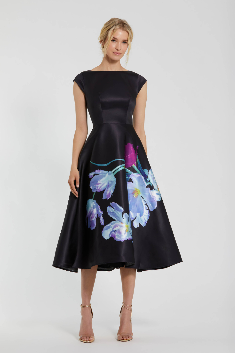20995-Floral Print-Black Multi