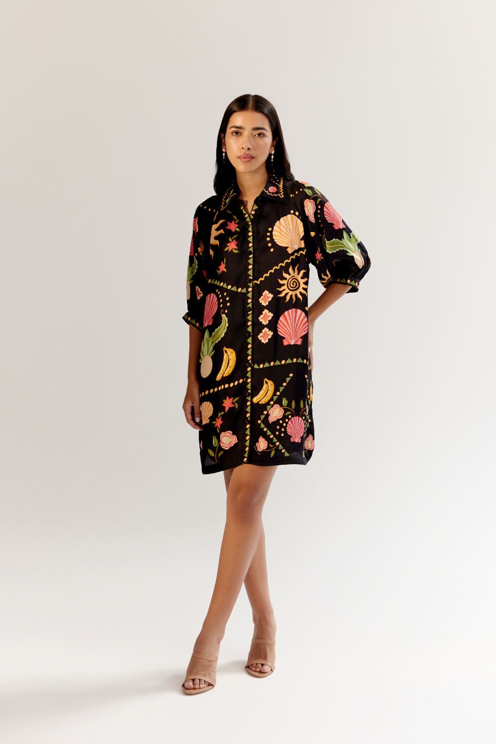 Rosa Mini - Seashell (Black)