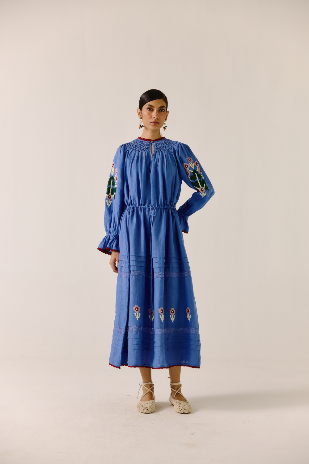 Buy Edith Dress - Electric Blue Pixel Applique from C&W | Dresses for ...