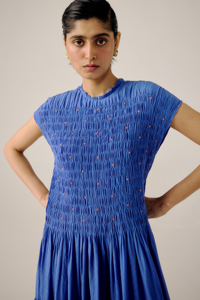 July Dress - Electric Blue
