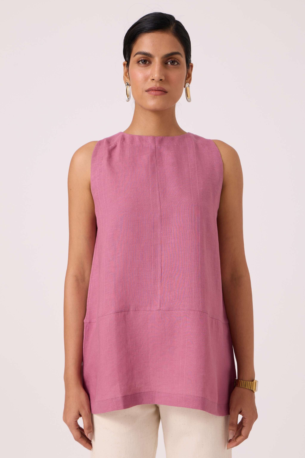 Eyre Lilac Linen Top