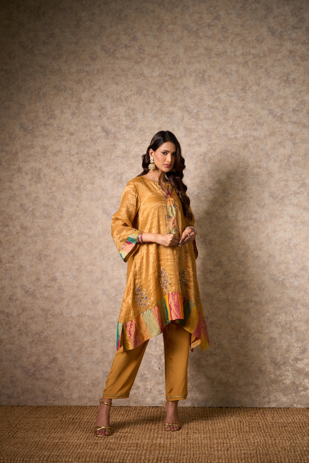 Zing Kurta Set - Ochre