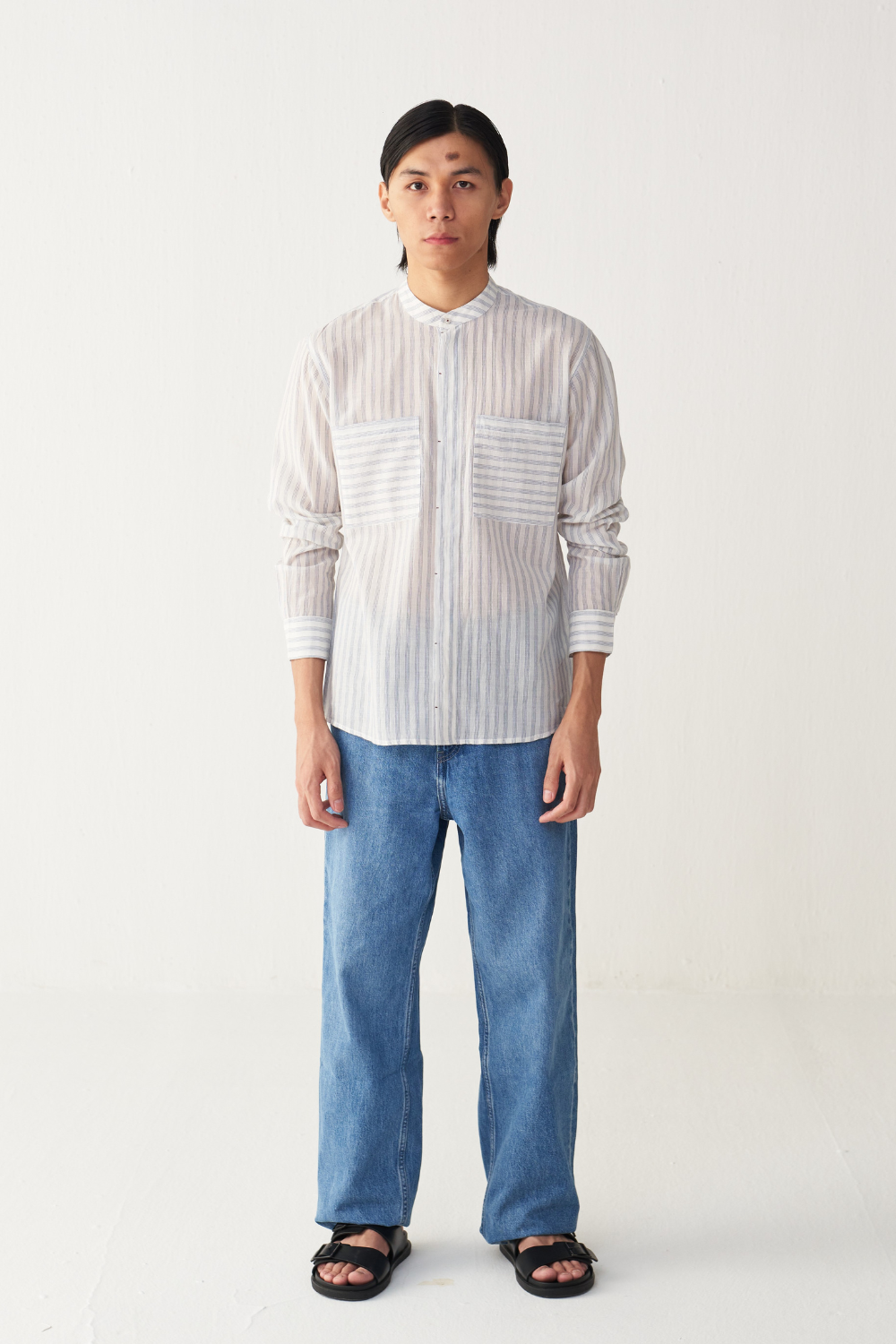BAND COLLAR SHIRT