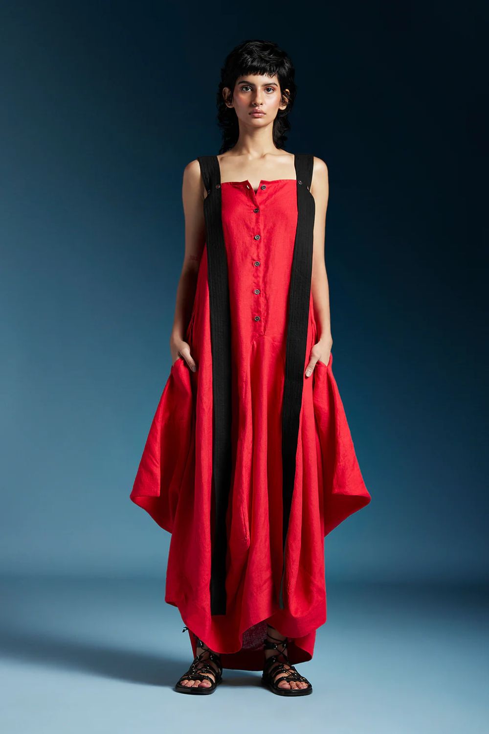 Sienna Dress-Red