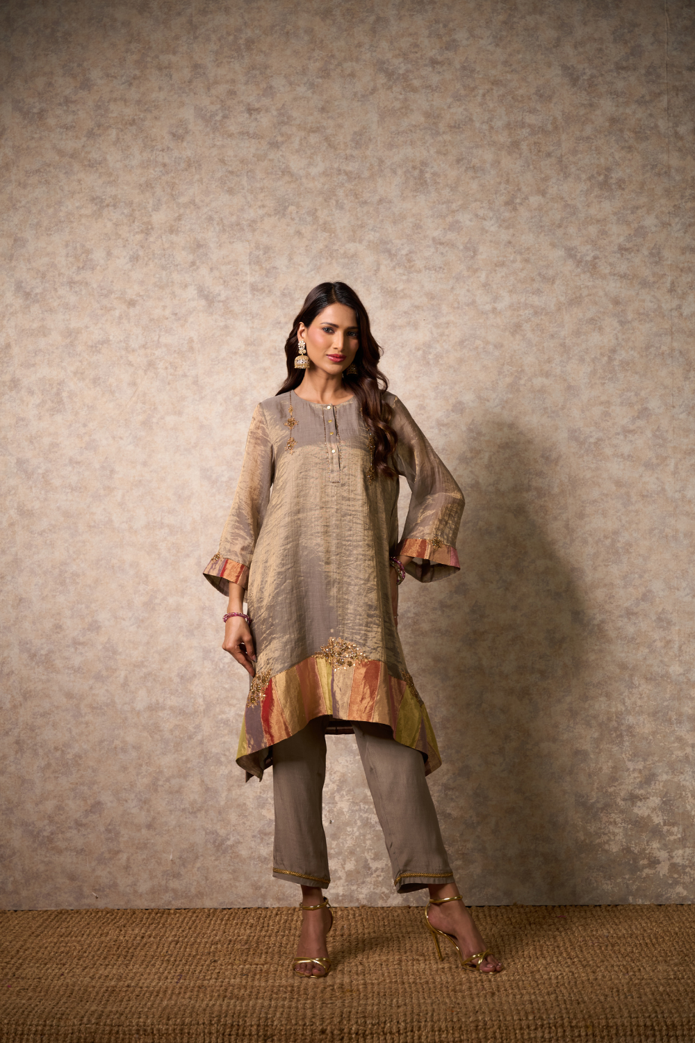 Zing Kurta Set - Grey