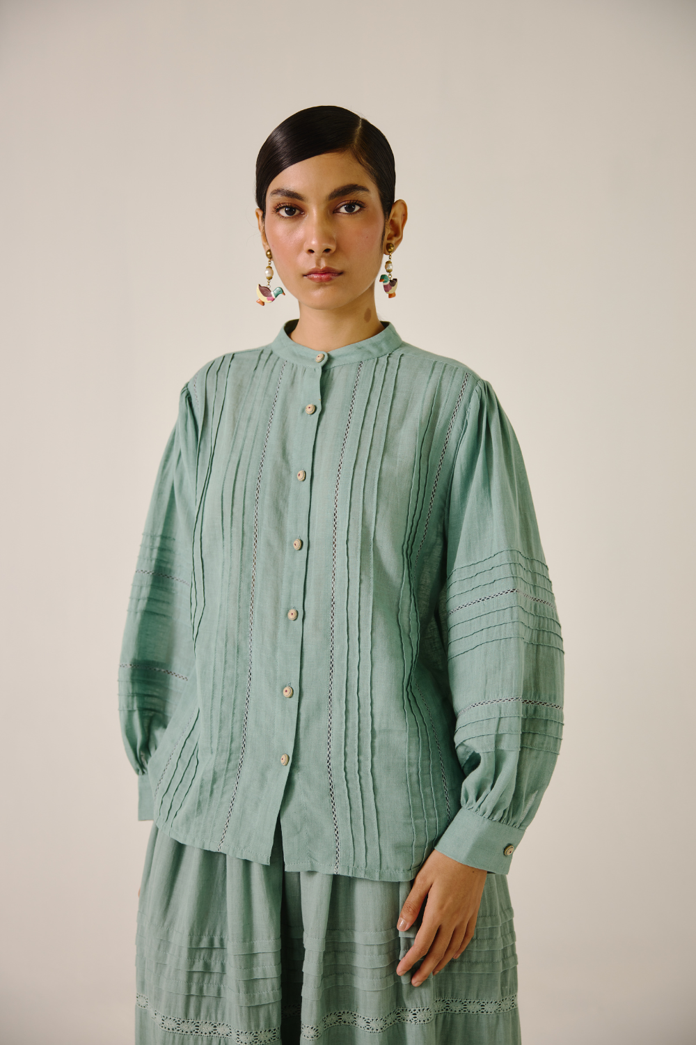 Hazel Top - Pale Blue