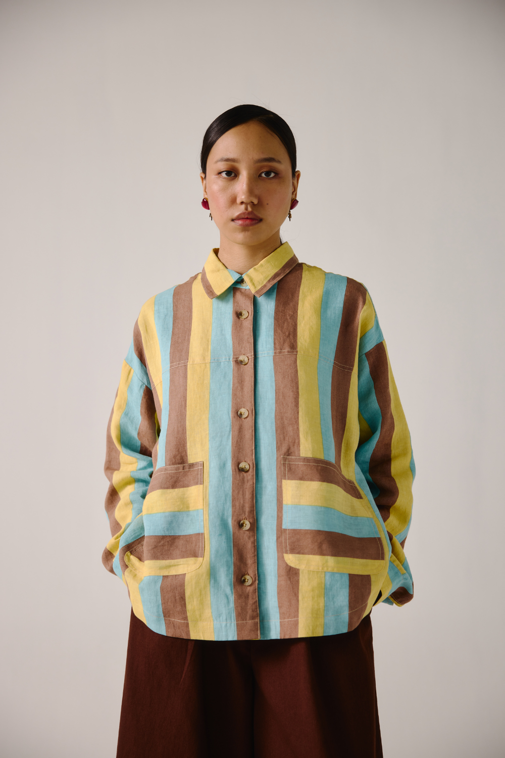 Ava Jacket - Striper Print
