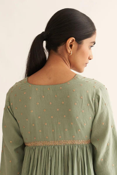 MRINAL LIGHT GREEN KURTA SET