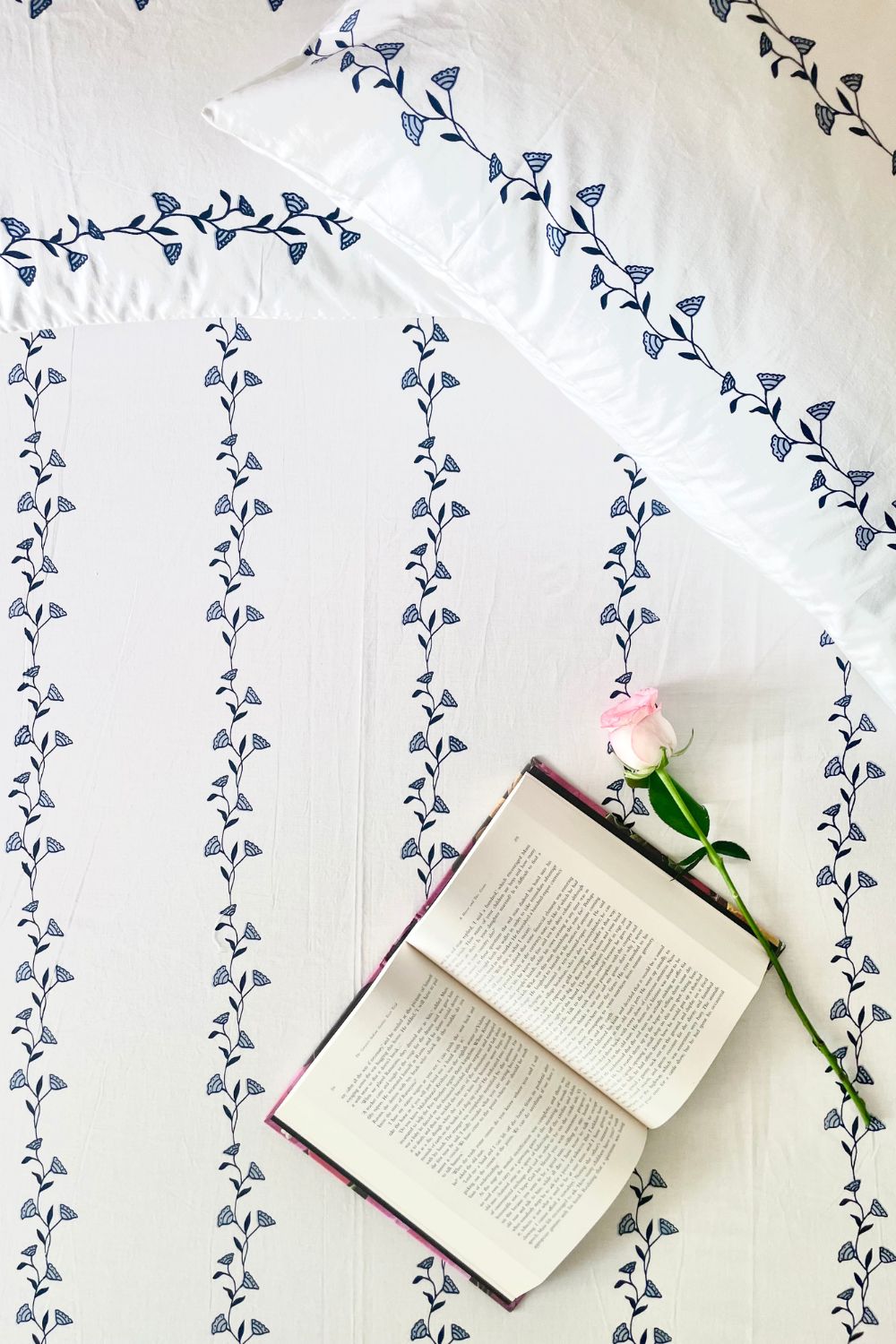 Bougainvillea Bedsheet With Pillow Covers