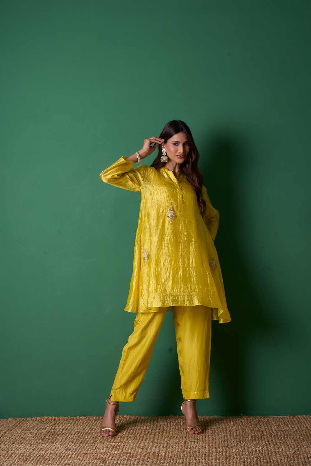Paradise Kurta Set - Yellow