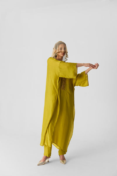 LIME KAFTAN SET